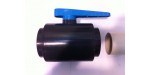UPVC COMPACT BALL VALVE, 4 INCH (100MM) WITH SOCKET GLUE FEMALE ENDS